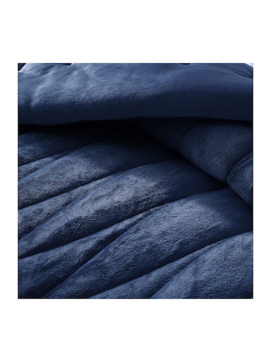 Liolios Home Duvet Cover Queen 220x240cm Doha Navy 350 GSMGsm