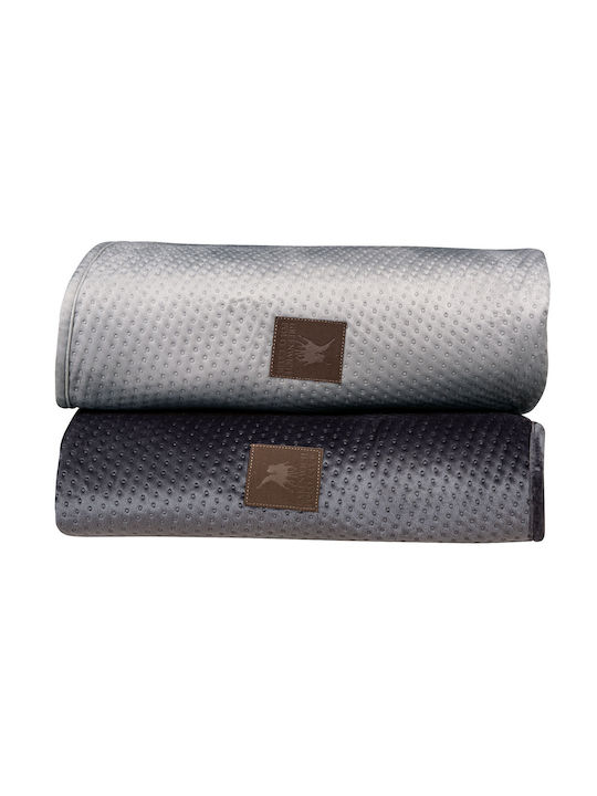 Greenwich Polo Club 2798 Three-Seater Sofa Throw Velvet 180x300cm Dark Gray