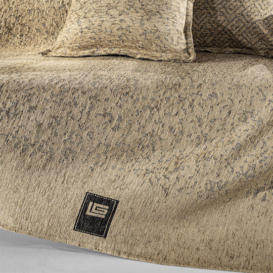 Guy Laroche Ριχτάρι Διθέσιου Καναπέ Δύο 'Οψεων Matis 180x250εκ. Μπεζ