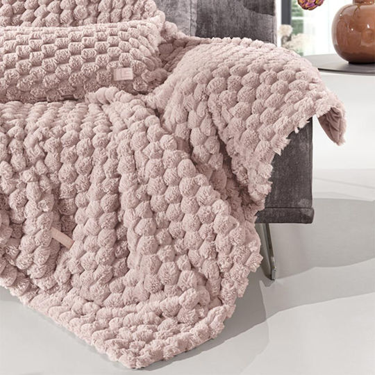 Guy Laroche Elixir Sesselüberwurf Pelzartig 120x160cm Alt Rosa