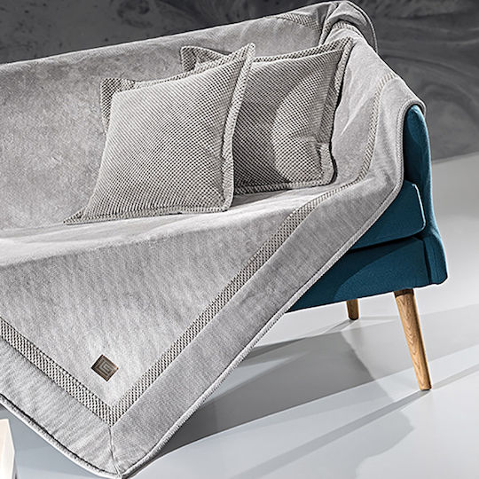 Guy Laroche Rubicon Armchair Throw 2 Sides 170x150cm Elephant