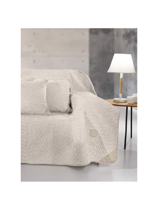 Guy Laroche Lama Armchair Throw Jacquard 170x150cm Beige