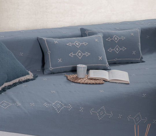 Nef-Nef Homeware Figerald Покривка За Триместен Диван Жакард 180x300см Натурален