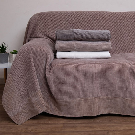 Viopros Set De Pleduri 3 Buc Chenille Ecru