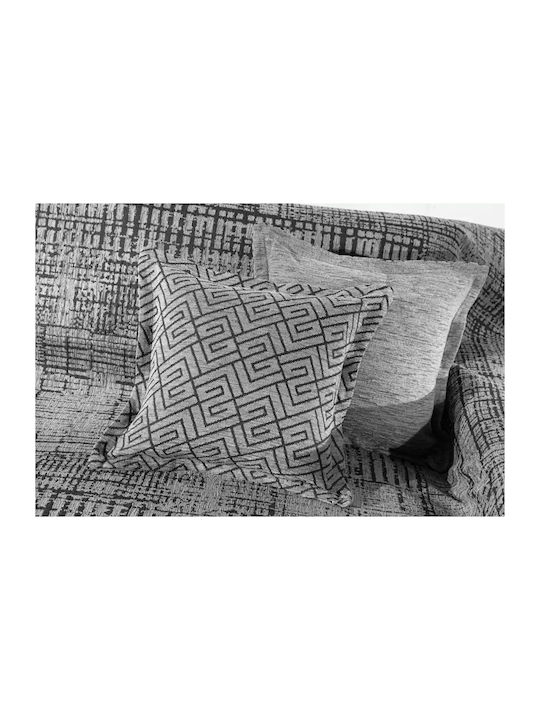 Guy Laroche Melbourne Dreisitzer-Sofa Wurf Chenille 180x300cm Silber