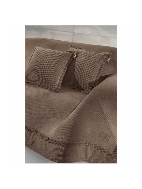 Guy Laroche Rubicon Zweisitzer-Sofa Überwurf 170x250cm Latte
