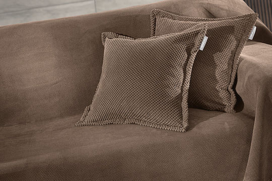 Guy Laroche Rubicon Ριχτάρι Πολυθρόνας 170x150εκ. Latte
