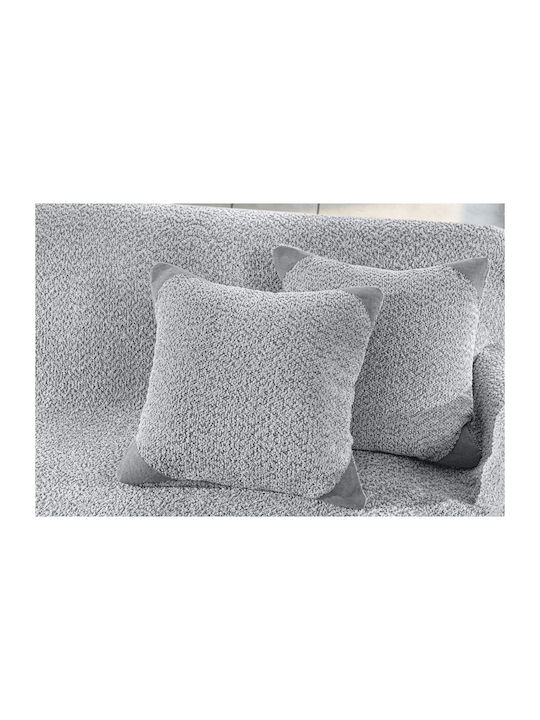 Guy Laroche Lama Ριχτάρι Τετραθέσιου Καναπέ Ζακάρ 170x350εκ. Silver 1133086224025