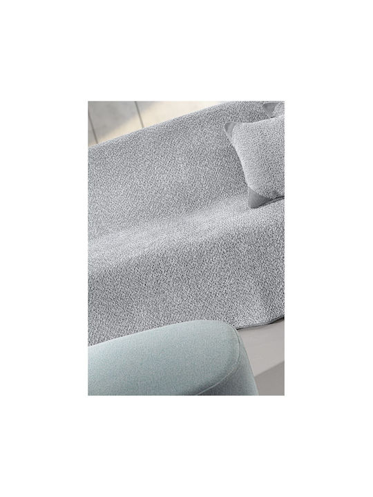 Guy Laroche Lama Ριχτάρι Πολυθρόνας Ζακάρ 170x150εκ. Silver 1133086224012