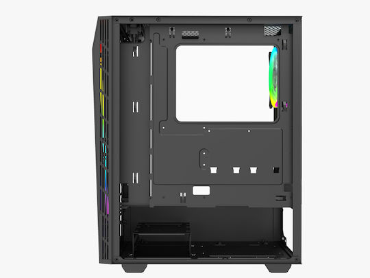 ProGaming Pro Gaming Samurai V2 Midi Tower Computer Case with Side Window and RGB Lighting Black