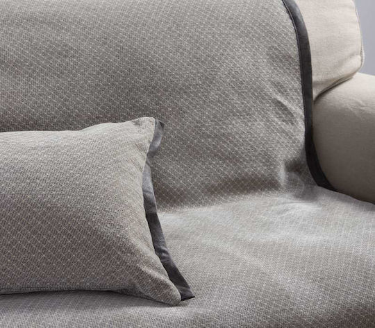 Nef-Nef Homeware Brand Ριχτάρι Τριθέσιου Καναπέ Δύο 'Οψεων Ζακάρ 170x300εκ. Beige