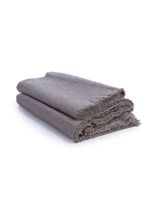 Nef-Nef Homeware Brooklyn Decken & Couchdecken Dreisitzer-Sofa Wurf 170x300cm Silber