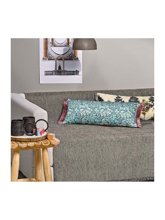 Kentia Kanon Zweisitzer-Sofa Überwurf Chenille 180x250cm 04 Hellbraun