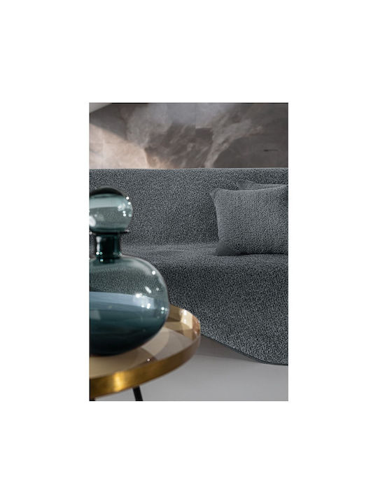 Guy Laroche Lama Ριχτάρι Πολυθρόνας Ζακάρ 170x150εκ. Anthracite 1133086224013