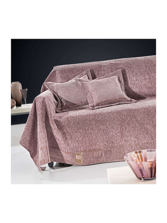 Guy Laroche Balance Ριχτάρι Πολυθρόνας Δύο 'Οψεων Chenille 150x170εκ. Lilac 1133030217084