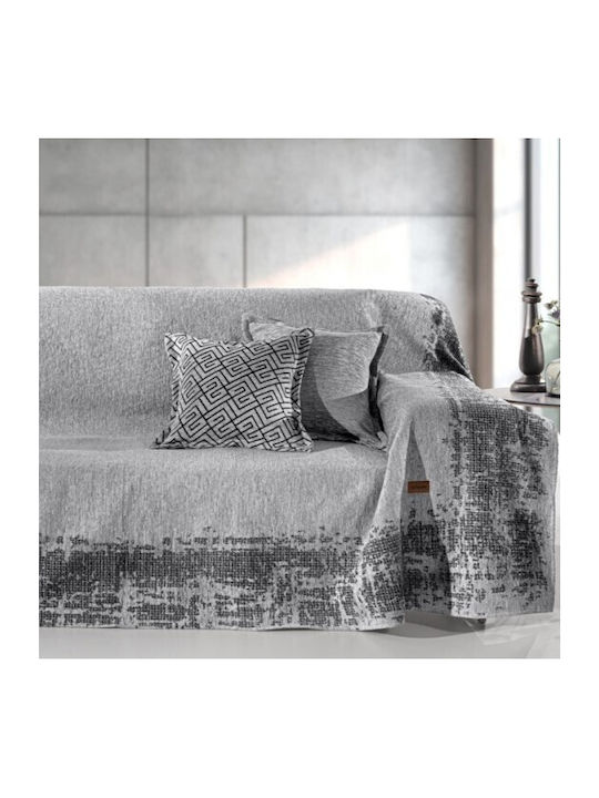 Guy Laroche Four-Seater Sofa Throw Perth 180x350cm Silver