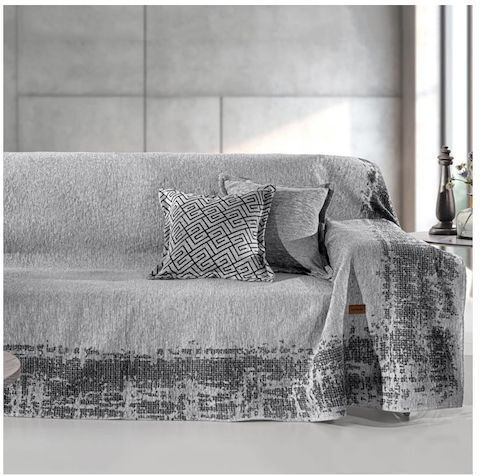 Guy Laroche Four-Seater Sofa Throw Perth 180x350cm Silver