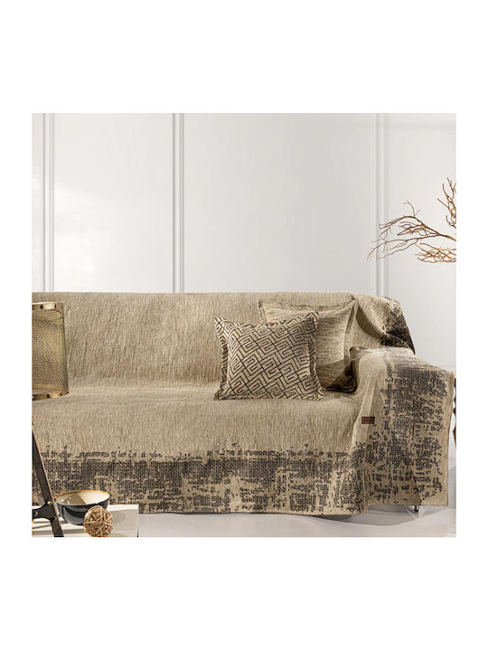 Guy Laroche Perth Sesselüberwurf Chenille 180x150cm Goldene