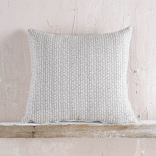 Rythmos Colin Dreisitzer-Sofa Wurf Jacquard 180x280cm Grau