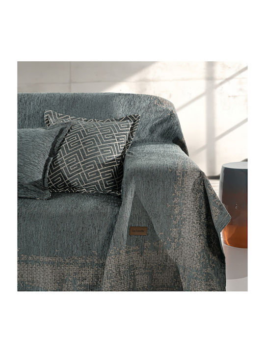 Guy Laroche Perth Ριχτάρι Πολυθρόνας Chenille 180x150εκ. Petrol