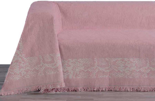 Makis Tselios Home Amazon2 Ριχτάρι Πολυθρόνας Chenille 180x180εκ. D.pink 24267