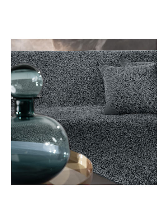 Guy Laroche Lama Decken & Couchdecken Zweisitzer-Sofa Überwurf Jacquard 170x250cm Anthrazit