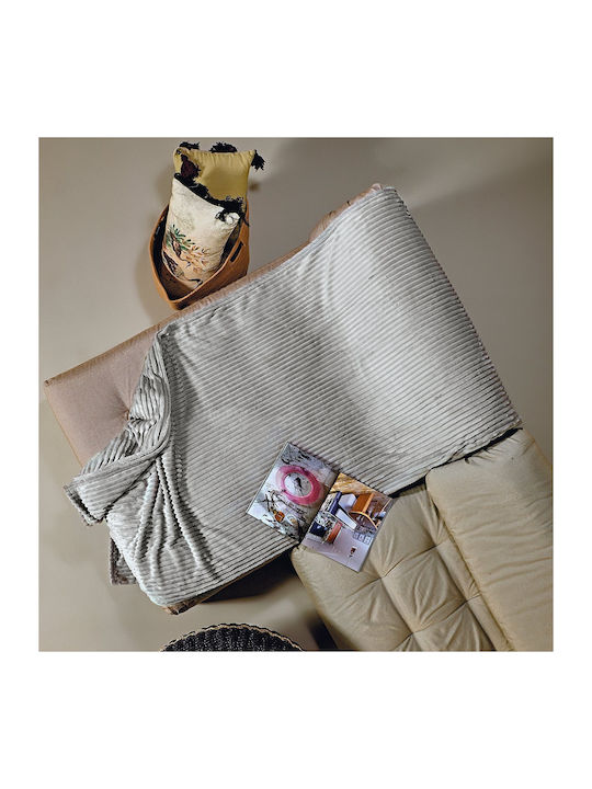 Kentia Sergio Ριχτάρι Πολυθρόνας Fleece 130x180εκ. 22 Grey