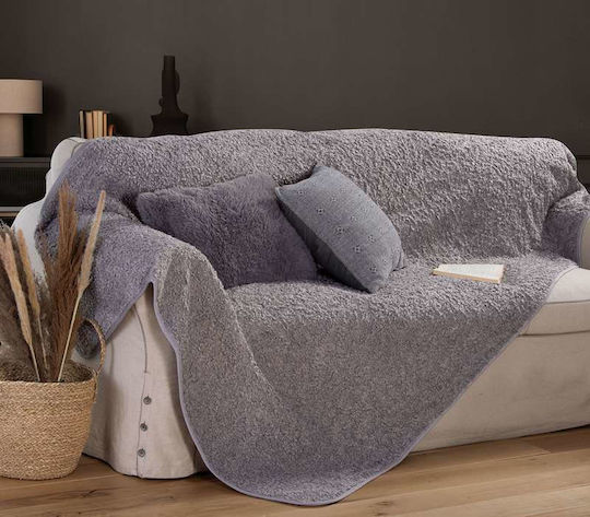 Nef-Nef Homeware Vanjel Sofa Throw 2 Seater P150xW250cm Silver Nef-Nef Homeware Vanjel Sofa Throw 2 Seater P150xW250cm Silver
