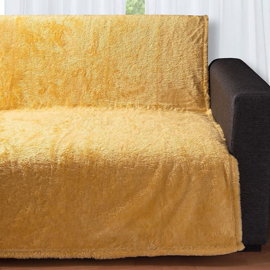 Silk Fashion 030 Ριχτάρι Πολυθρόνας Fleece 150x200εκ. Yellow