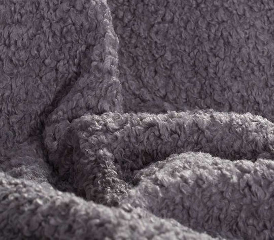 Nef-Nef Homeware Vanjel Sesselüberwurf Pelzartig 150x180cm Silber
