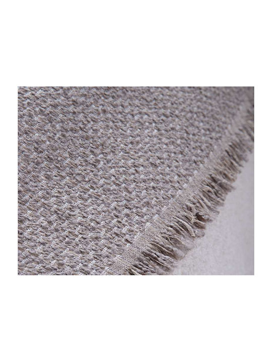 Nef-Nef Homeware Brooklyn Ριχτάρι Πολυθρόνας Ζακάρ 170x180εκ. Silver