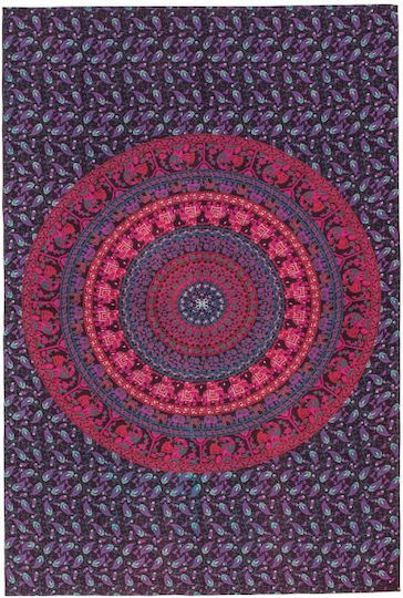 Synchronia Jaipur Πολυθρόνας Π140xΜ220cm Φούξια
