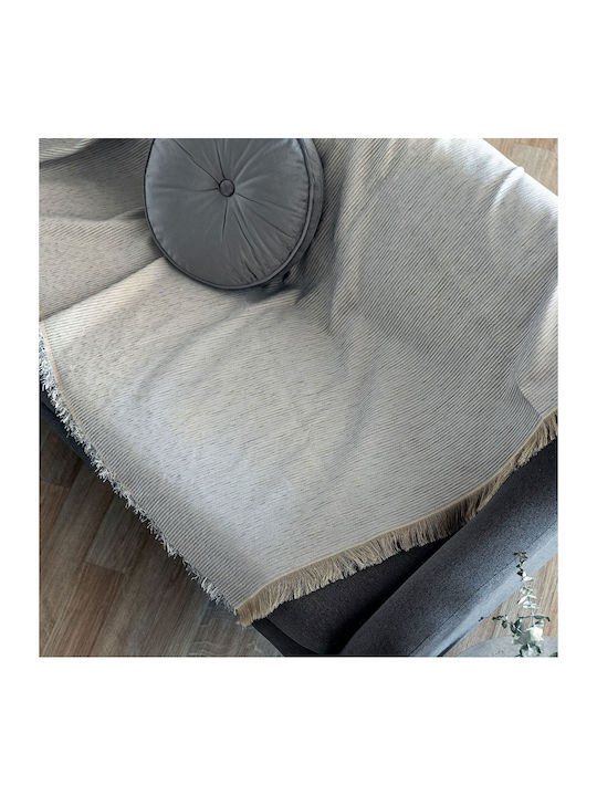 Palamaiki Agnes Sofa Throw 2 Seater Chenille 180x250cm Gray