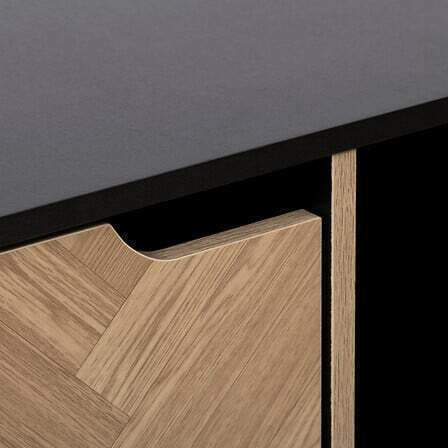 Bibliothek Simply Smart Schwarz 100.5x32x100.5cm