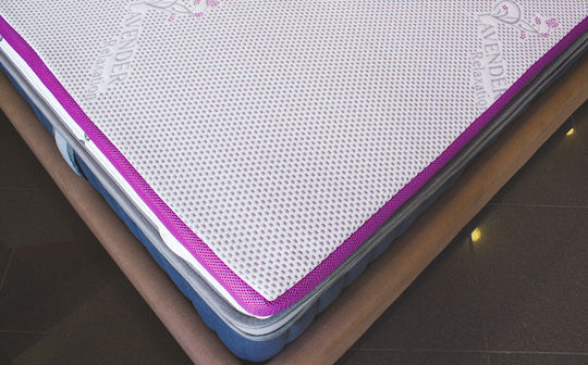 Como felt & wadding producers Ανώστρωμα C336199 Διπλό Memory Foam με Αποσπώμενο Κάλυμμα 150x200x4εκ.