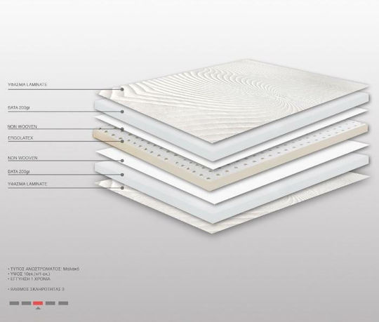 Bs Strom Ановстрома Ruby Ergolatex Top Plus Единично Пяна 100x200x10см