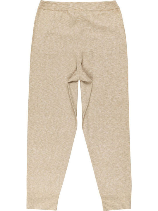 Damen Hoch tailliert Stoff Hose in Schlanker Passform Coffee.