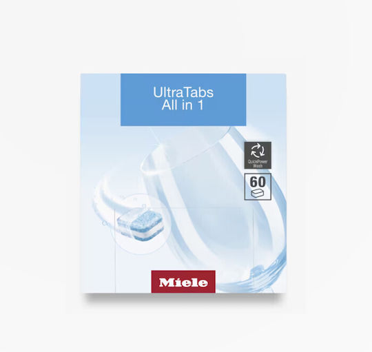 Miele Ultra Tabs All In One 60 Κάψουλες Πλυντηρίου Πιάτων
