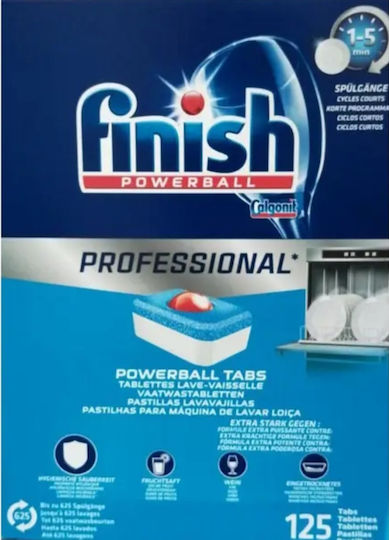 Finish Professional Powerball Επαγγελματικές 125 Κάψουλες Πλυντηρίου Πιάτων