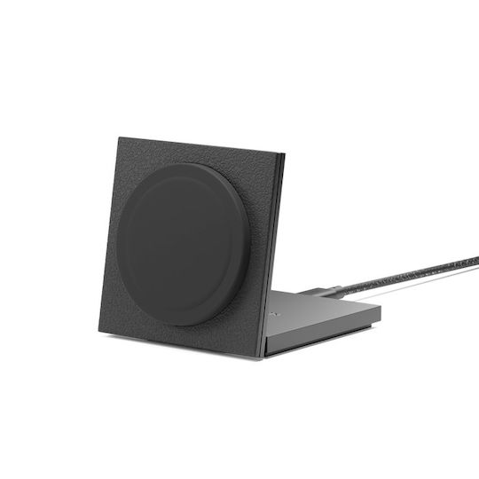 Native Union Безжично зарядно Qi2 и кабел USB-C 15W Черен (Rise Solo)