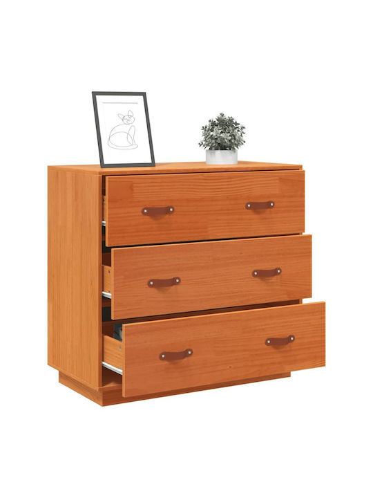 Comoda pentru Dormitor din Lemn Masiv Maro 80x40x75buc