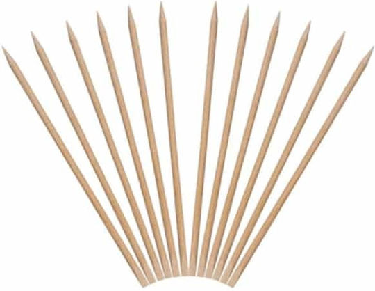 Ro-Ro Accessories Wooden Cuticle Pusher Set of 12 Pieces