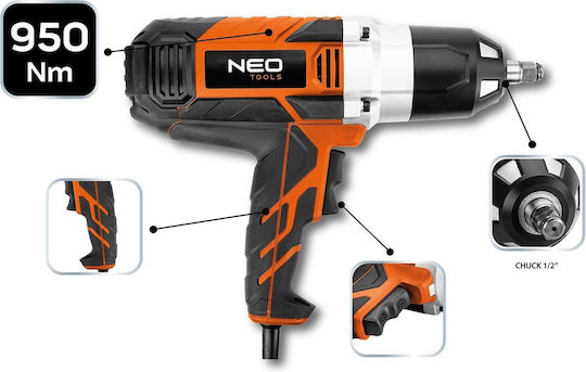 Neo Tools Schlagschrauber Elektrisch 1020W mit Aufnahme 1/2"
