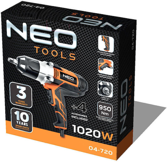 Neo Tools Schlagschrauber Elektrisch 1020W mit Aufnahme 1/2"