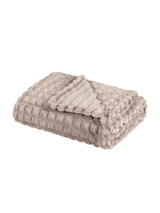 Das Home 1357 Fleece Blanket Super King 220x240cm Taupe
