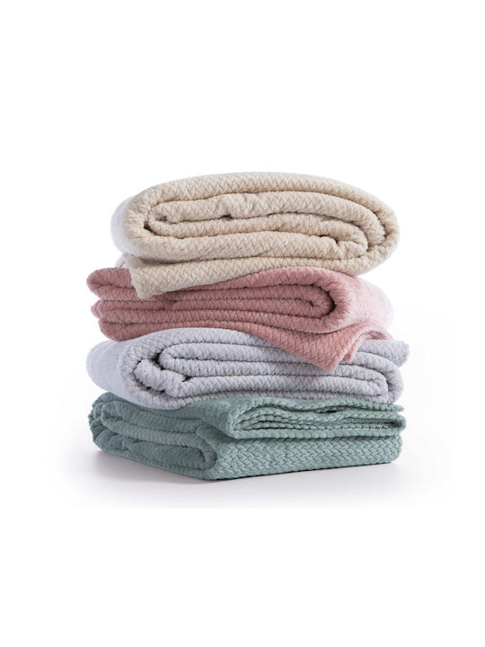 Nef-Nef Homeware Worth Blanket Fleece Super Double 220x240cm Pink