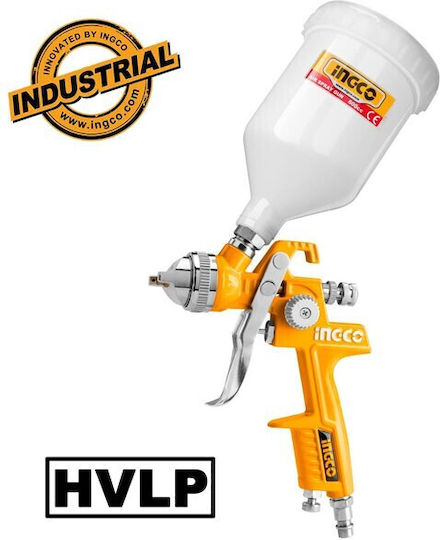 Ingco Πιστόλι Βαφής Αέρος HVLP Άνω Δοχείου 1.4mm