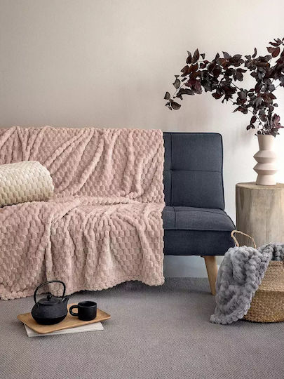 Palamaiki Aster Κουβέρτα Fleece Μονή 160x220εκ. Beige