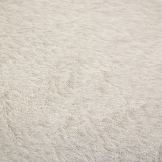 Lino Home Hare Κουβέρτα Γούνινη Διπλή 200x220εκ. Cream