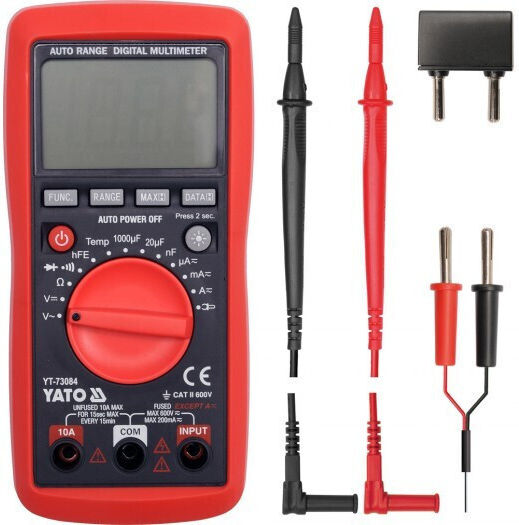 Yato Digital Multimeter with AC / DC / Resistance / Capacitance / Temperature Measurement YT-73084